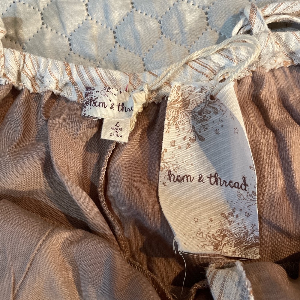 Hem & Thread Tan Top - Picture 7 of 8